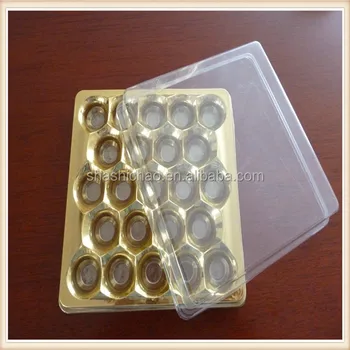 clear plastic chocolate boxes