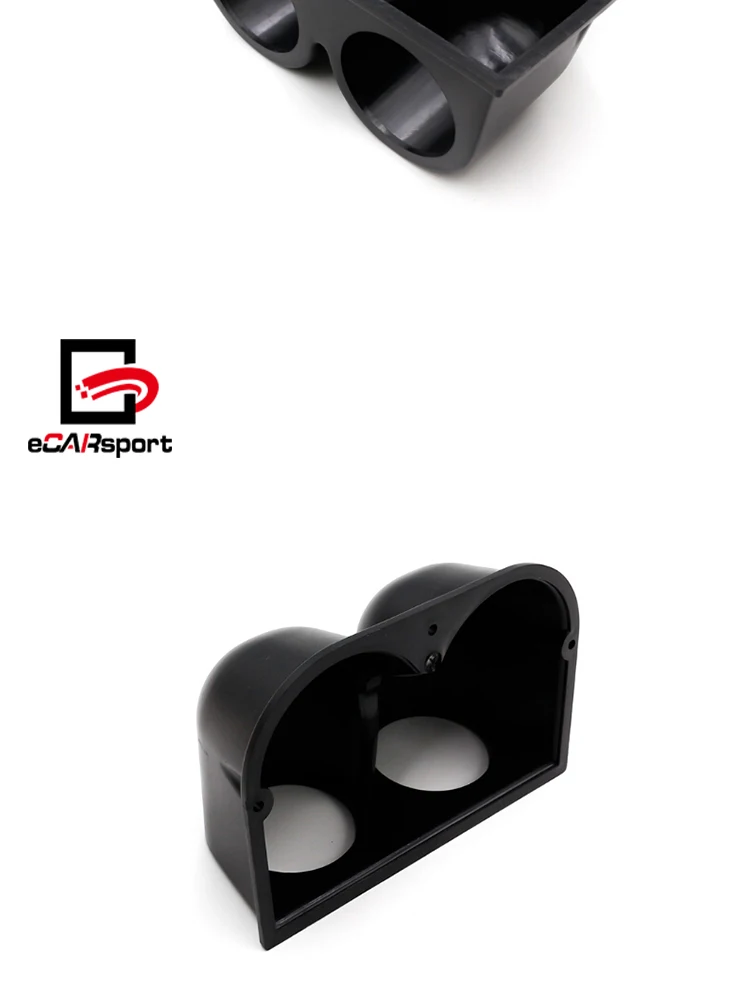 Double Dual Gauge Pod 52mm 2 Holes Gauge Pod Gauge Cup Dash Pod Mount