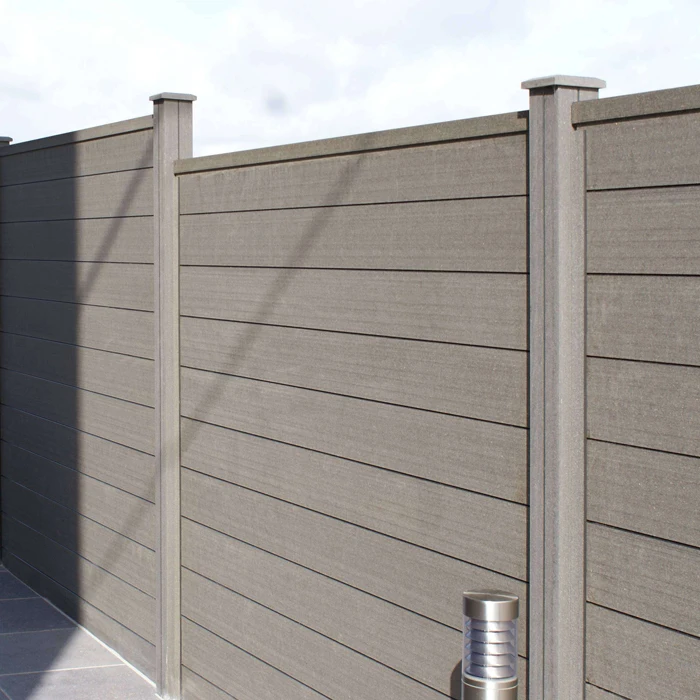 Home garden patio UV resistant and waterproof exterior plastic composite wood wpc 180x180cm fence