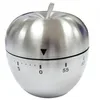 Oval 60 Pieces Countdown Egg-shaped Timber Mechanical Countdown Kitchen Countdown Stainless Steel Timer
