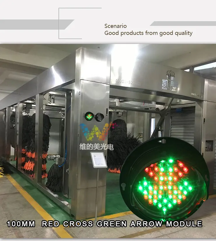 For parking system use red and green 100mm traffic light with attractive design