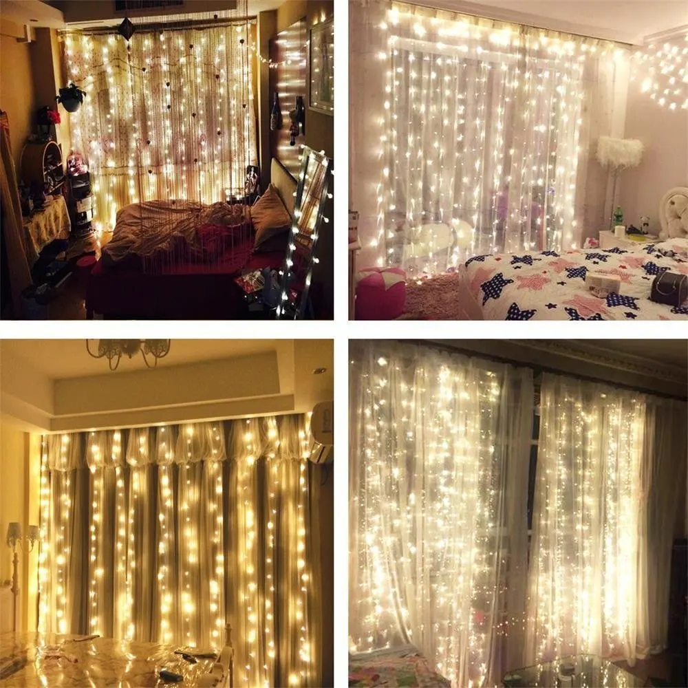 300 LED 3M 9.8ft String Fairy Curtain String Lights Outdoor Indoor Patio Garden