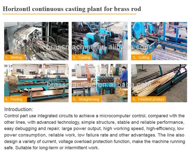 Copper Brass Rod Horizontal Continuous Casting Machine And Die Casting