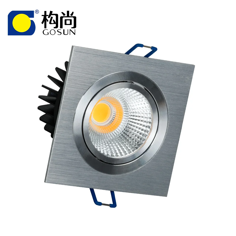 Square 7W Rotatable ceilling LED downlight for Mobile phone shop lighting
