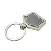 Custom printed sublimation blank key rings bulk stainless steel,wholesale sticker no minimum plain zinc alloy metal key rings
