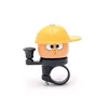 bike accessories novelty bicycle bells Kids 35mm yellow helmeted man shape bicycle bell ring bike bell bike bicycle bell ring