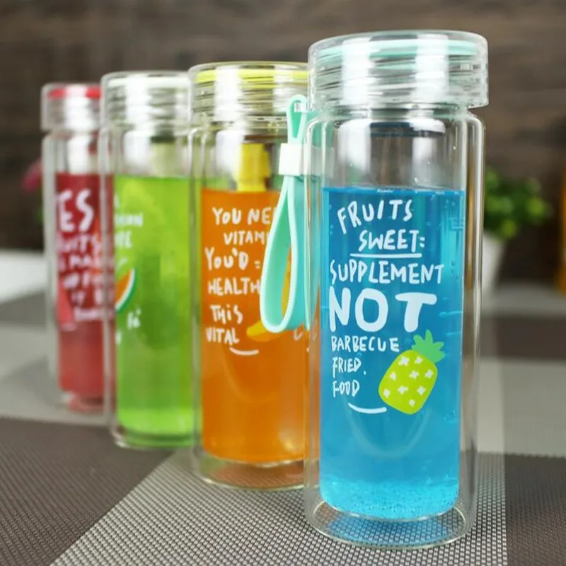 Glass Drinking Bottle With Tea Infuser