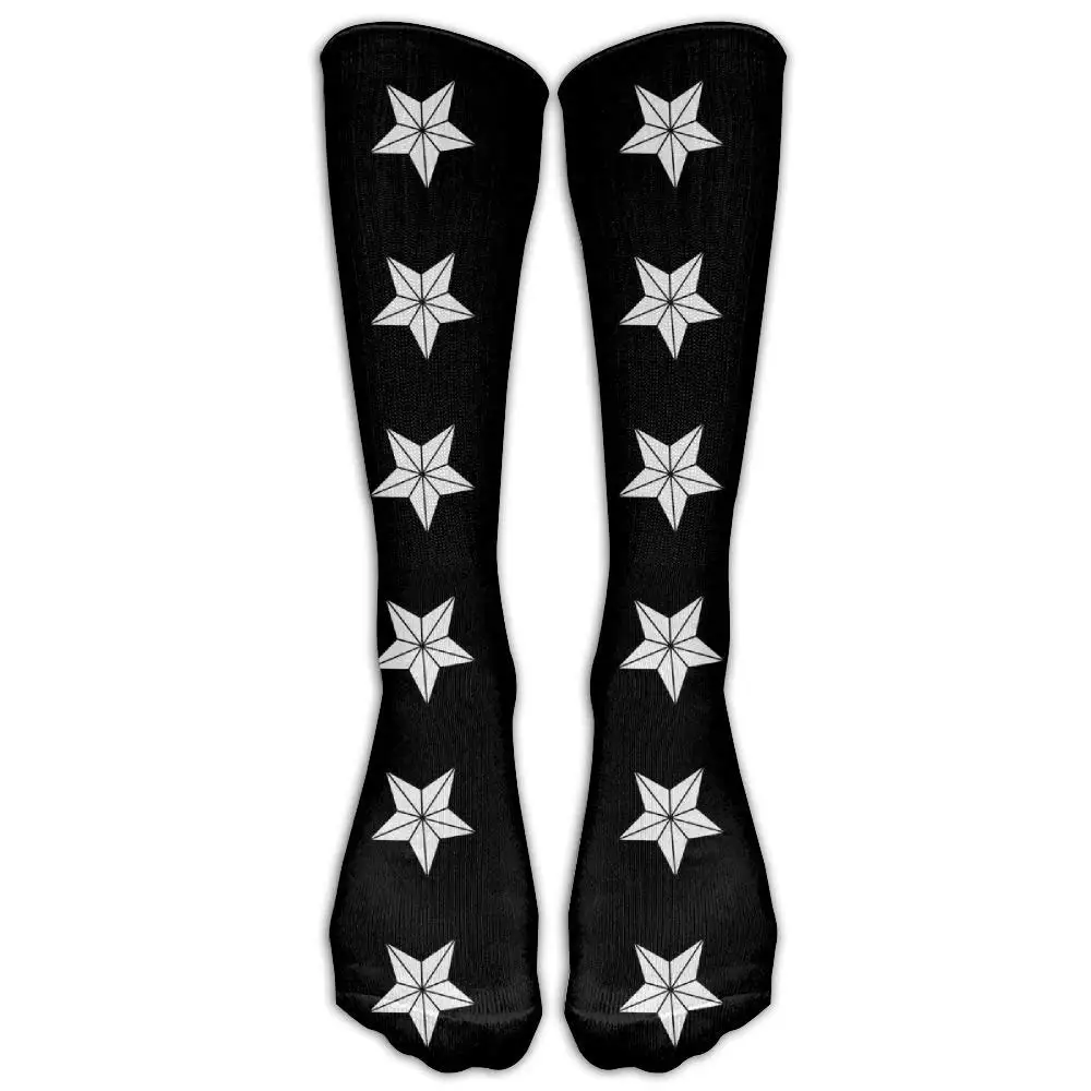 Poker Pattern Printed Crew Socks Warm Over Boots Stocking Trendy Warm Sports Socks