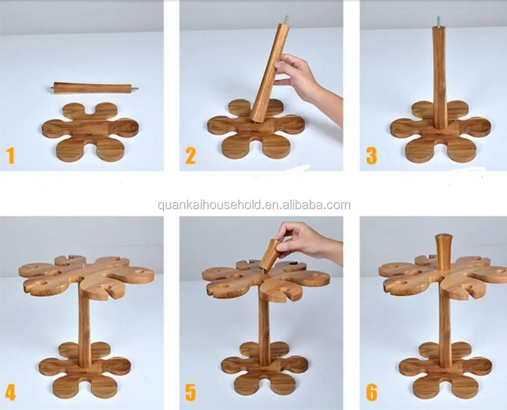 Bamboo Wood 6bottles Foldable Wine Rack Buy Bamboo Wine Racks,Wine Racks,Used Commercial Wine