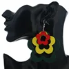 MTR-O13-72 Hot Sale Chic Flower Stud Manufacturer Custom Printed African Wooden Earring Cards