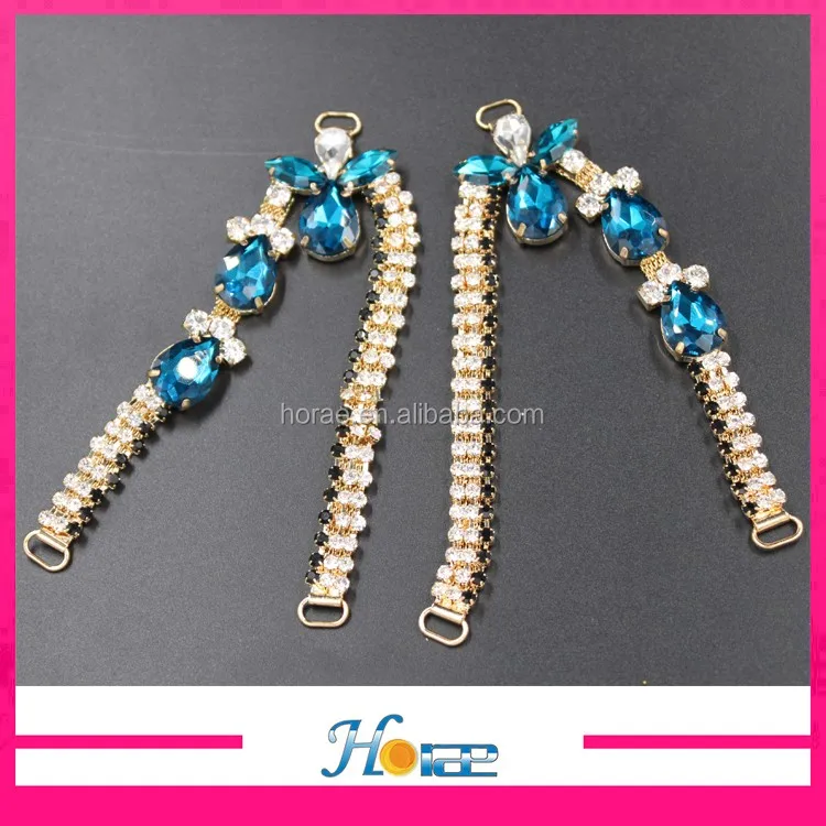 High Quality Lady Sandal Decoration Rhinestone Crystal Jewelry Shoe