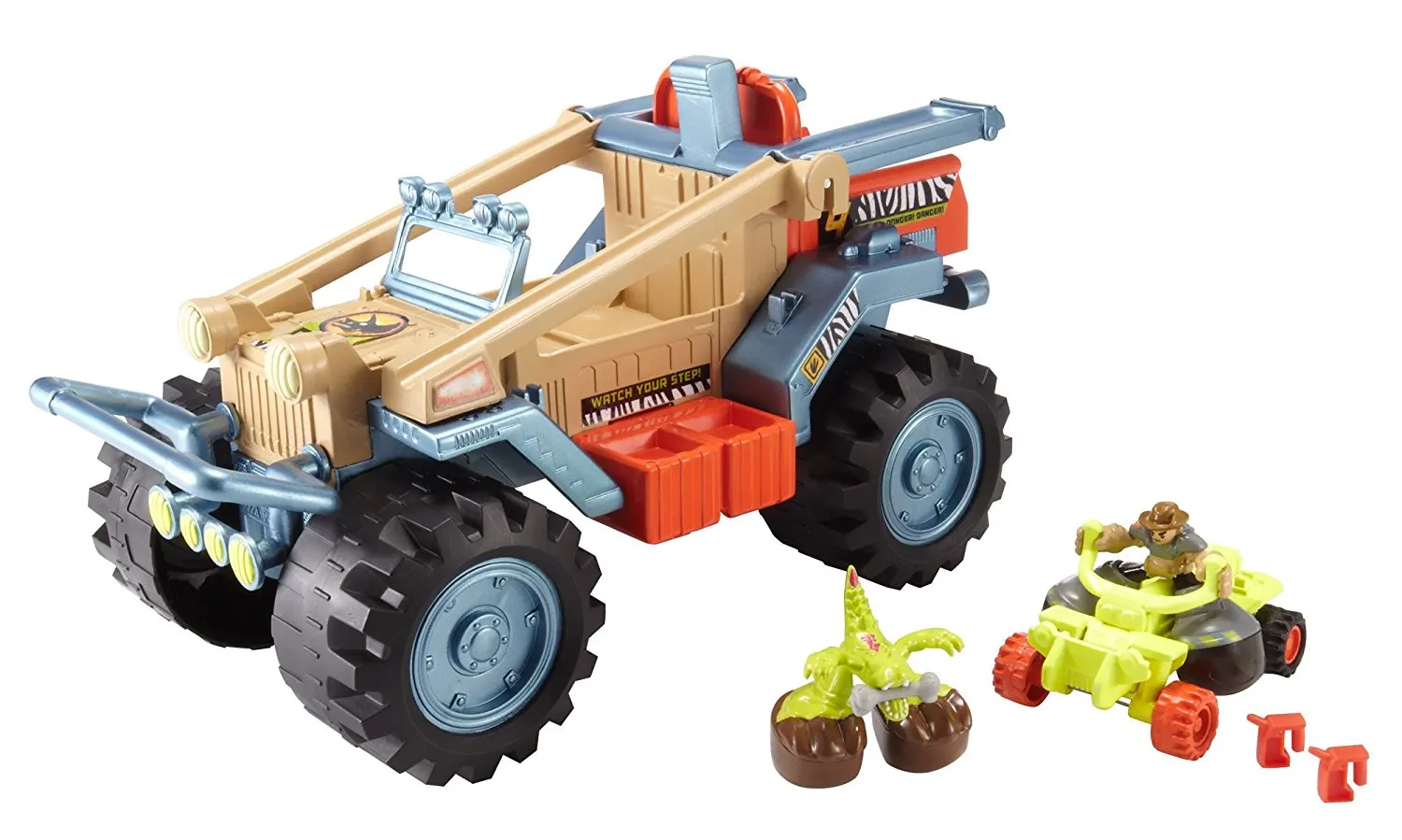 Buy Matchbox Big Boots Dino Adventure Vehicle Playset, 4 x 4" in Cheap