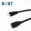 USA two prong plug with custom length o 8 foot power cord ac adapter cable extension alambre cobre fine copper high quality PVC