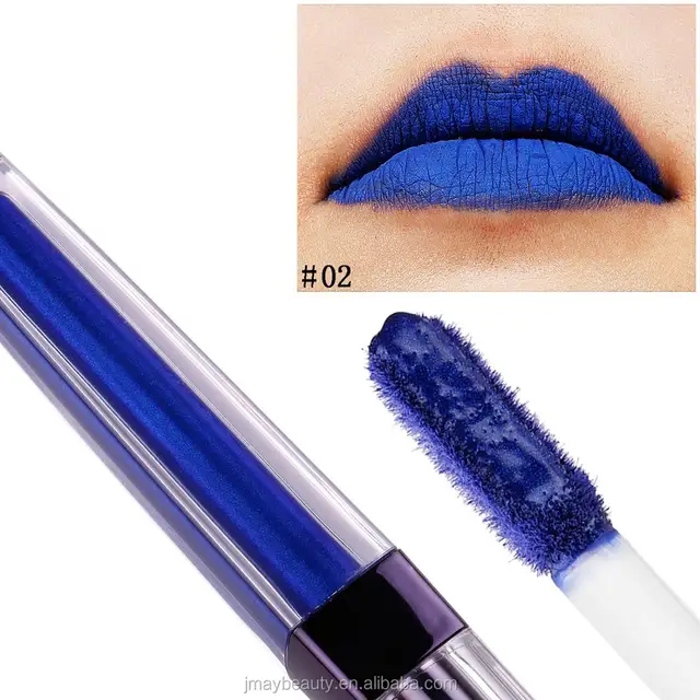 blue colour lipstick