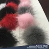 Raccoon Fur Pom Pompon Kids Shoe Decoration Chinese Fur Supplier