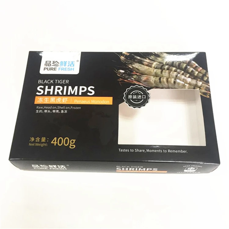 Cheap Black Frozen Shrimp Packaging Box With Logo Buy Shrimp