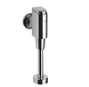 Self-closing urinal flush valve with soft press button