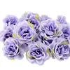 Multicolor rose Flower Head Mini Silk Artificial Flower for Crown Wedding Home Decor DIY Garland Headdress