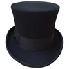 Wholesale fashion black wool felt topper hat customized size wool felt top hat