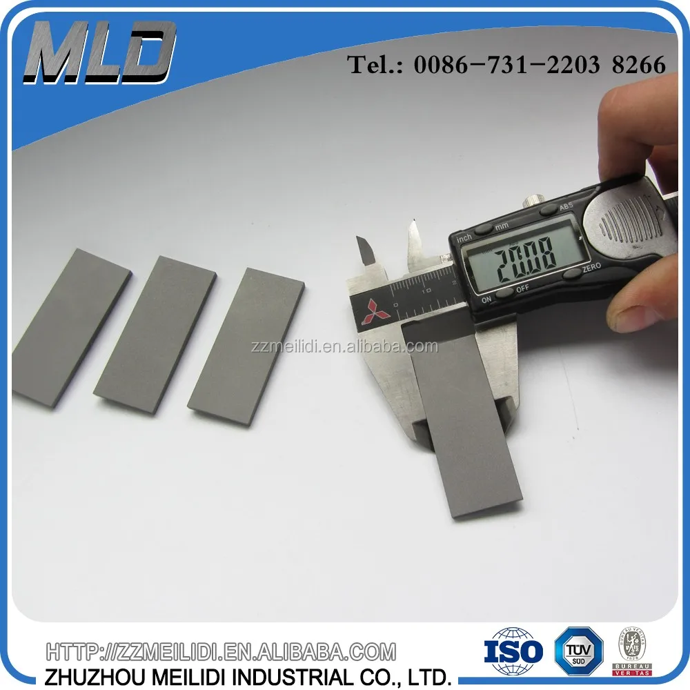 Solid Carbide Board Tungsten Carbide Flat Blanks Customized In Various