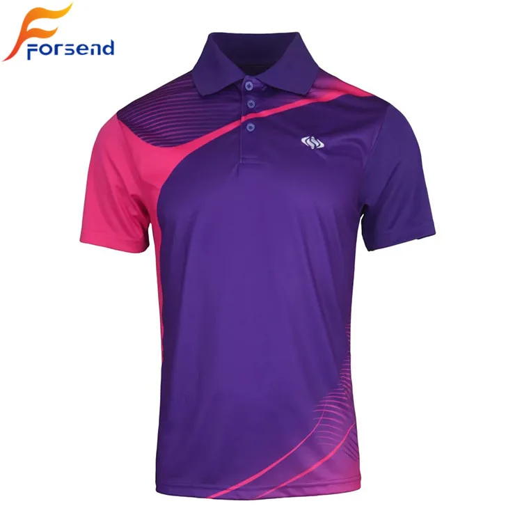 New Design Logo Sublimation 100% Polyester Badminton Jersey For Male ...