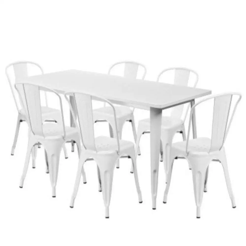 White Bistro Table Set Find Deals On Get Quotations Gt Metal Outdoor Furniture Sectional Patio Bistro Set Of Seven White Small Porch