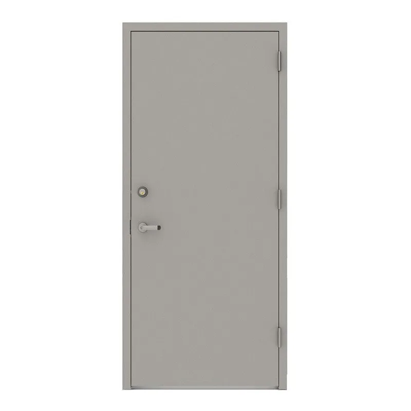 product-Zhongtai-Red Color Steel Material With Perlite 50 mm door Panel Thickness Fireproof Door Man