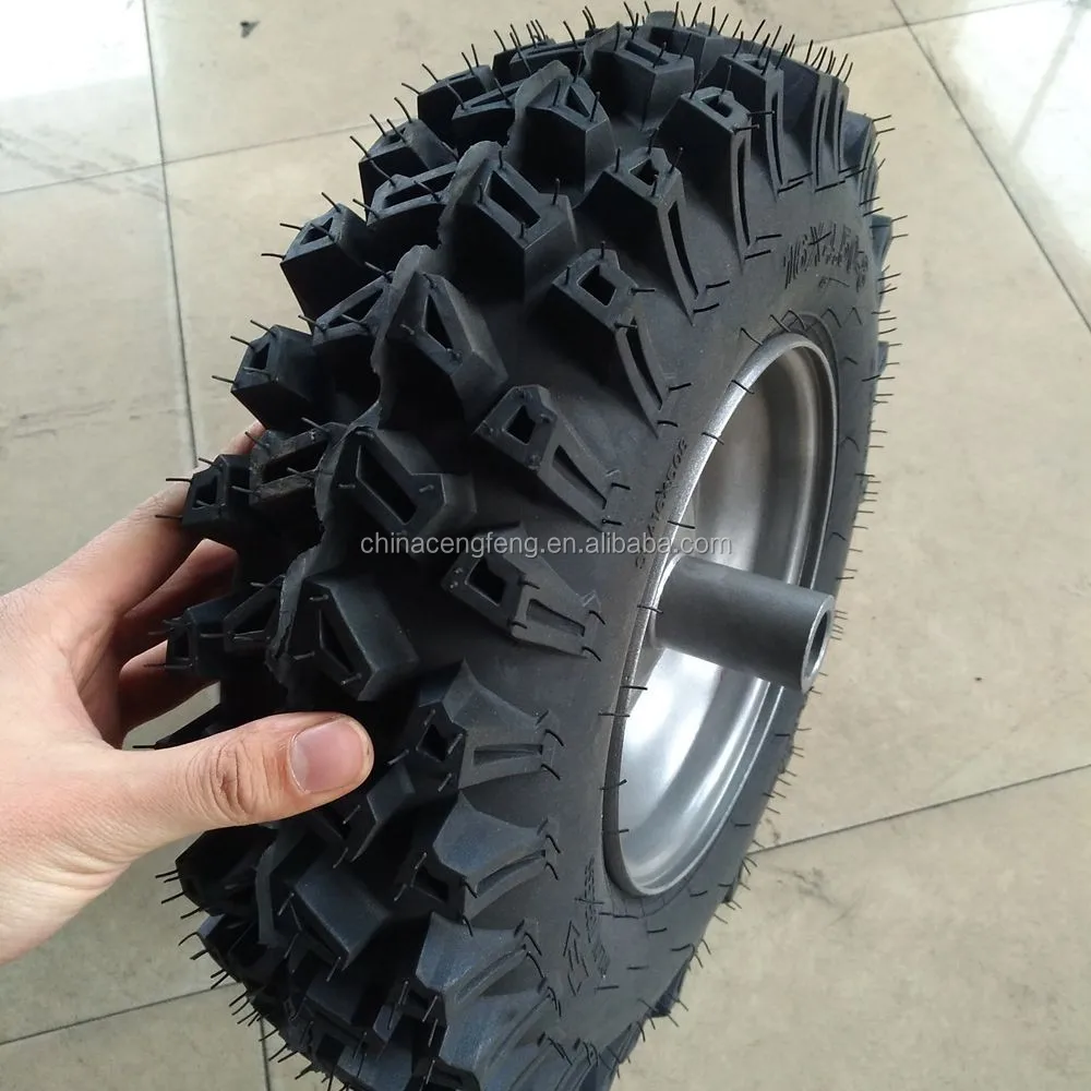 Snow Blower Tire 4.80/4.008 Tubeless Pneumatic Rubber Wheel 16x4.508
