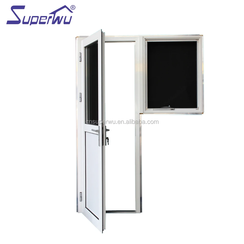 Half aluminum ceramic fritted glass front door designs for privacy