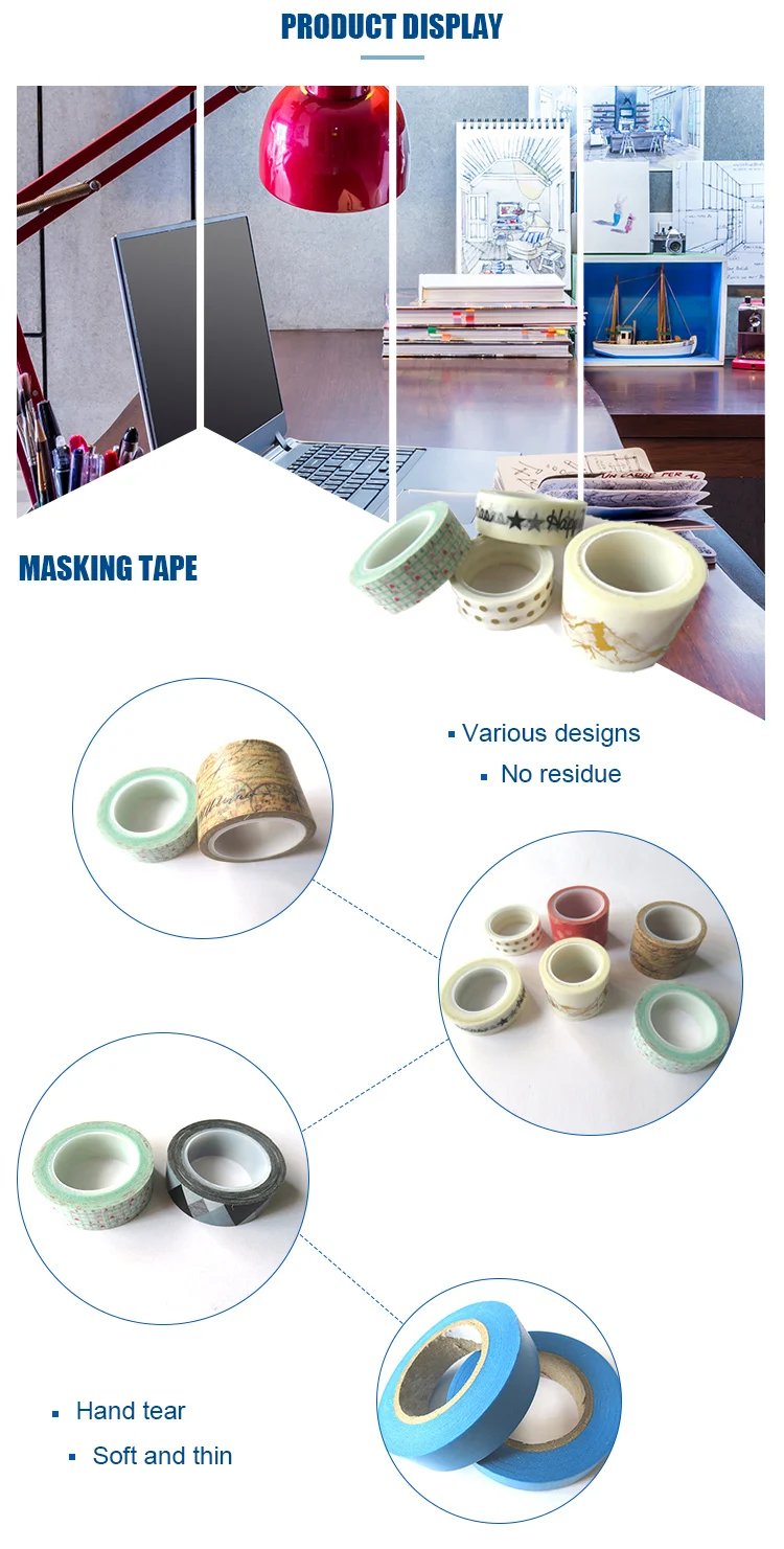 Japanese Sealing Of Lightweight Cartons Waterproof Masking Automotive Tape