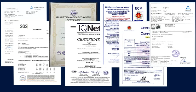 KINPLAY brand custom large multifunction children playground equipment outdoor plastic slide