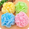 J188 2015 colorful bath sponge with lace in satin ribbon printed bath sponge