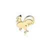 Custom Auspicious Luck Chinese Zodiac Pendant Rooster Charm Cock Pendant Necklace