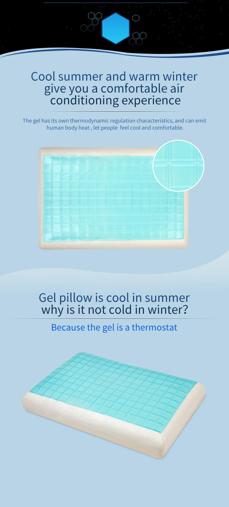 hydrogel cooling pillow