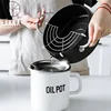 mini medical stone heathy non-stick fryer pan with oil filter screen
