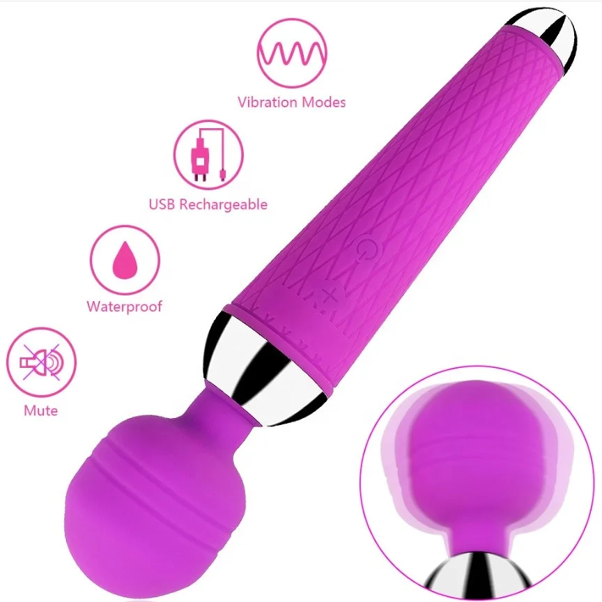 Powerful 10 Speeds Av Wand Massager For Women G Spot Vibrator Sex Toys