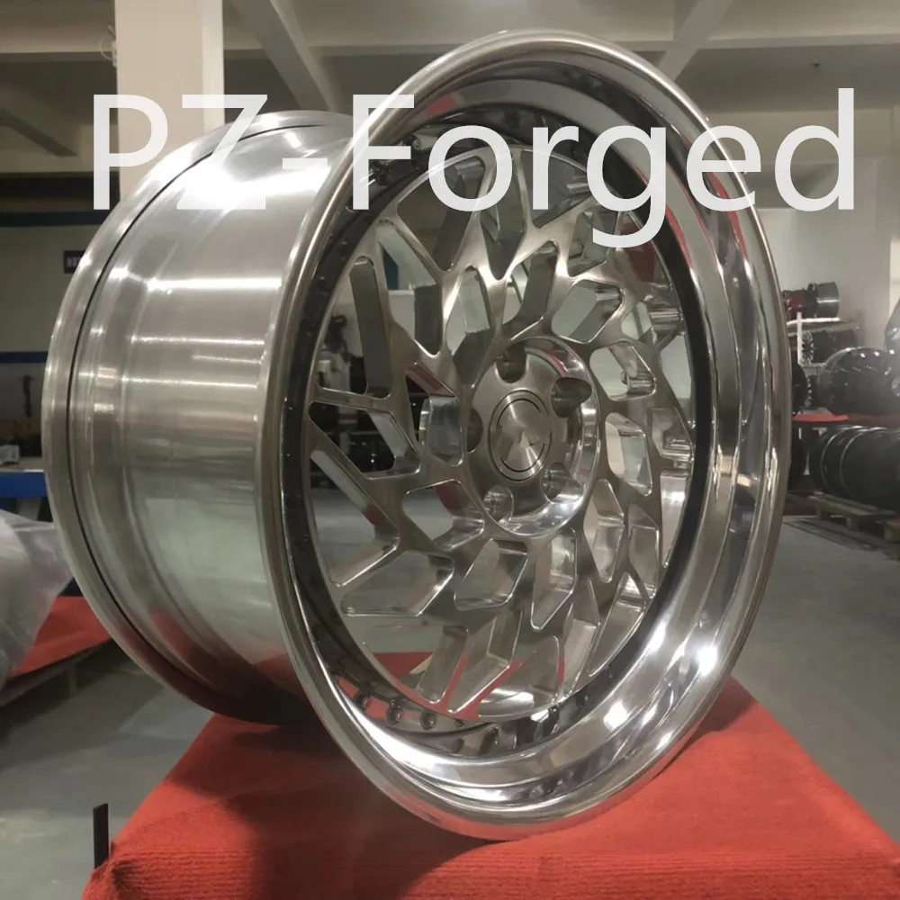 Twopiece 18 19 20 21 22 Step Lip Polishing Wci 5x112 Alloy