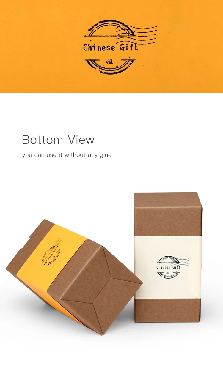 Custom Recycled Brown Craft Packaging Foldable Gift Paper Box Buy