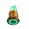 12v24v220v start inching 16mm stainless steel metal self-reset button switch waterproof outdoor lighting led ring light