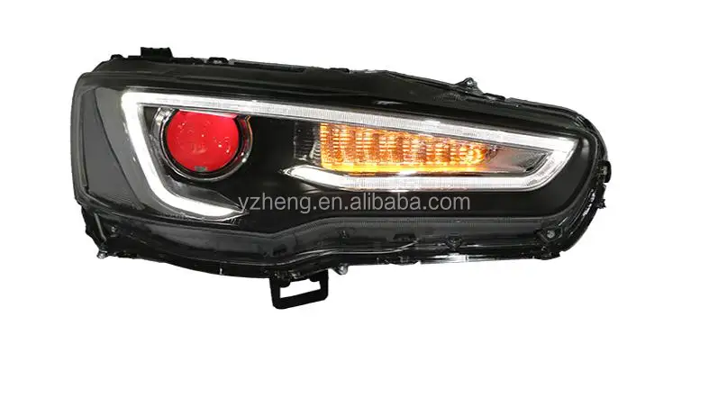 Vland car headlights for Lancer EX 2008-2014 HID projector lens head lights plug and play