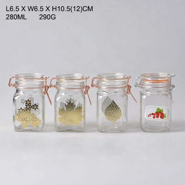small glass jars spices