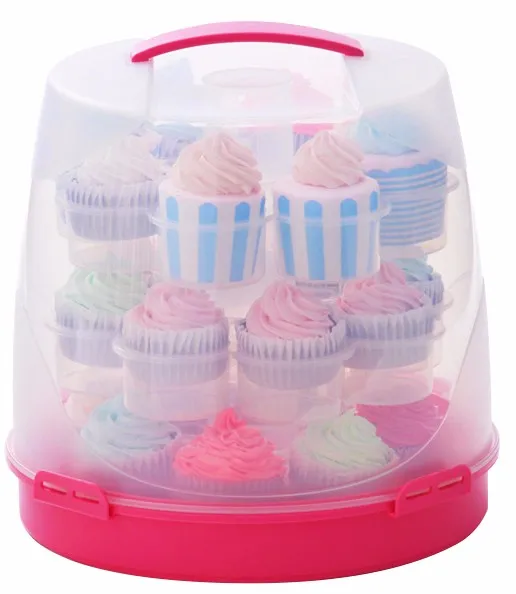 Factory Price Cupcake Carrier 2 Layer Cupcake Carrier Cake Holder With