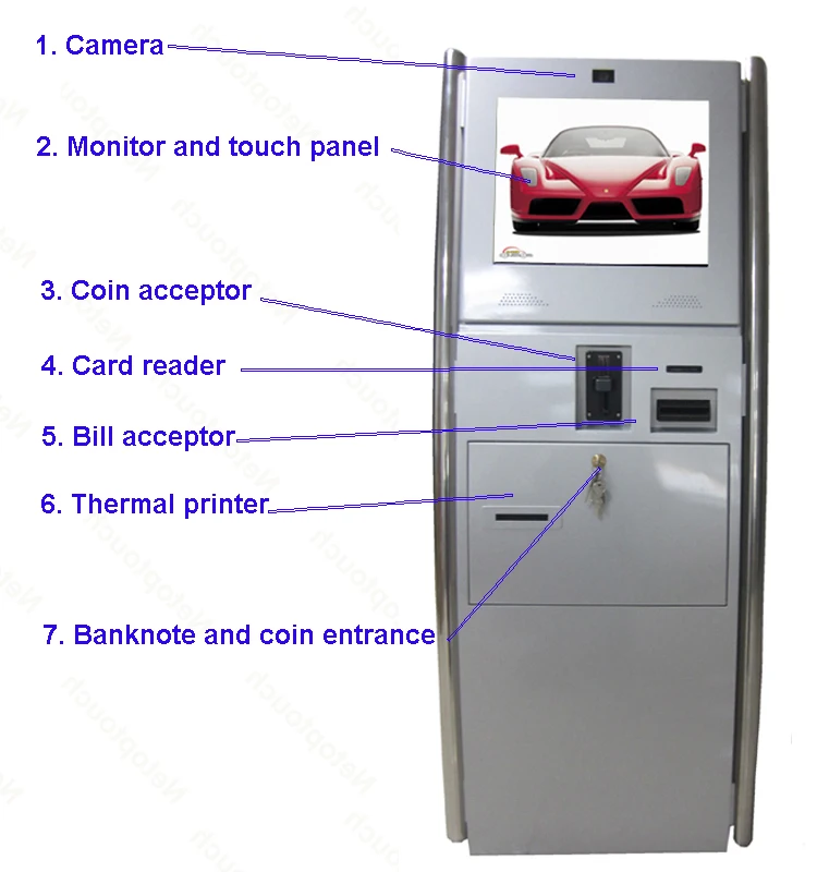 Visa Card Reader Kiosk Touch Payment Service Equipment Buy Payment