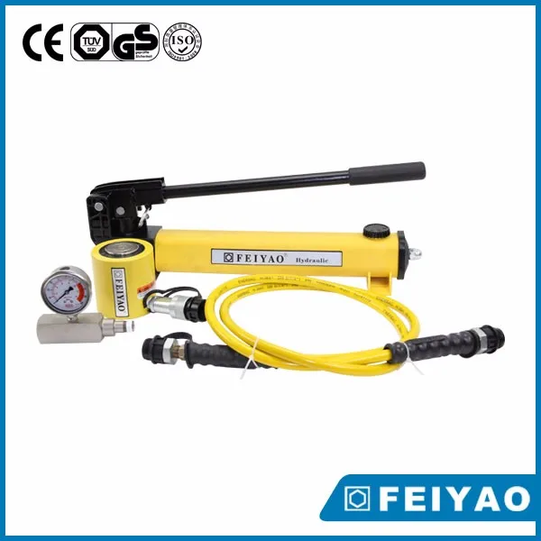 Hand Pump Hydraulic Lifting Cylinder Single Acting Low Height Hydraulic ...