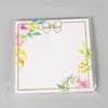 Best selling square shape sticky note pad gold foil sticky note