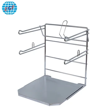 Portable Counter Top Clothing T Shirt Bag Holder Metal Dispenser Portable Counter Top Clothing T Shirt Bag Holder Metal Dispenser Rack