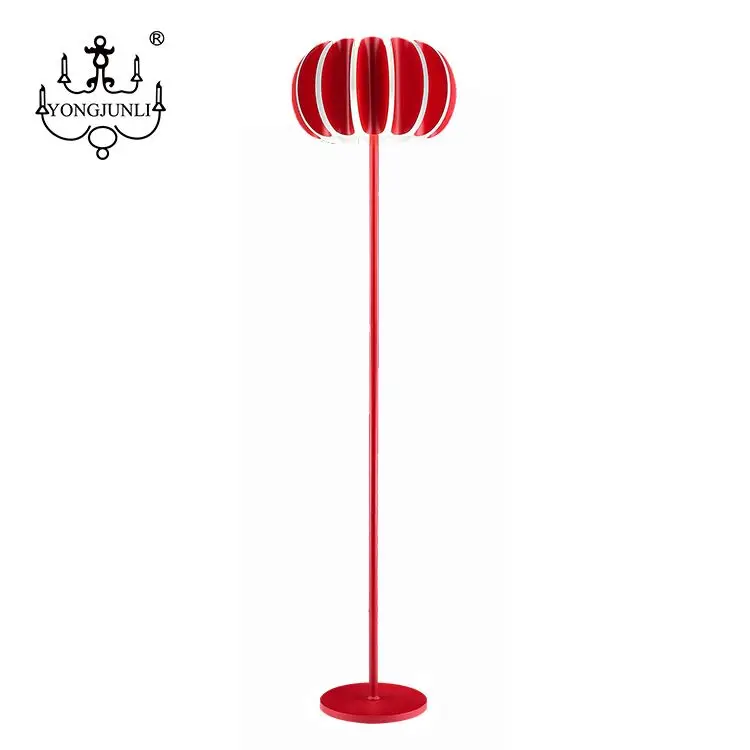 red uplighter floor lamp