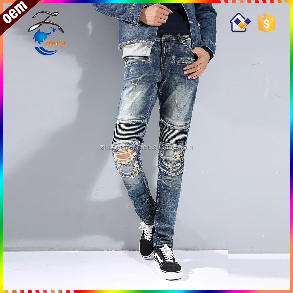 2023 New Fashion Wholesale Stock Tag Men Jeans Knee Puncture Design Zipper  Hem Denim Jeans - China Men Jean and Jeans price | Made-in-China.com