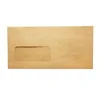Bulk order blank white paper envelope matte package window envelope