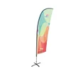 China factory blue beach flags block flags blank white flag